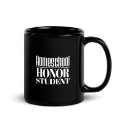 Homeschool Honor Student - Black Glossy Mug